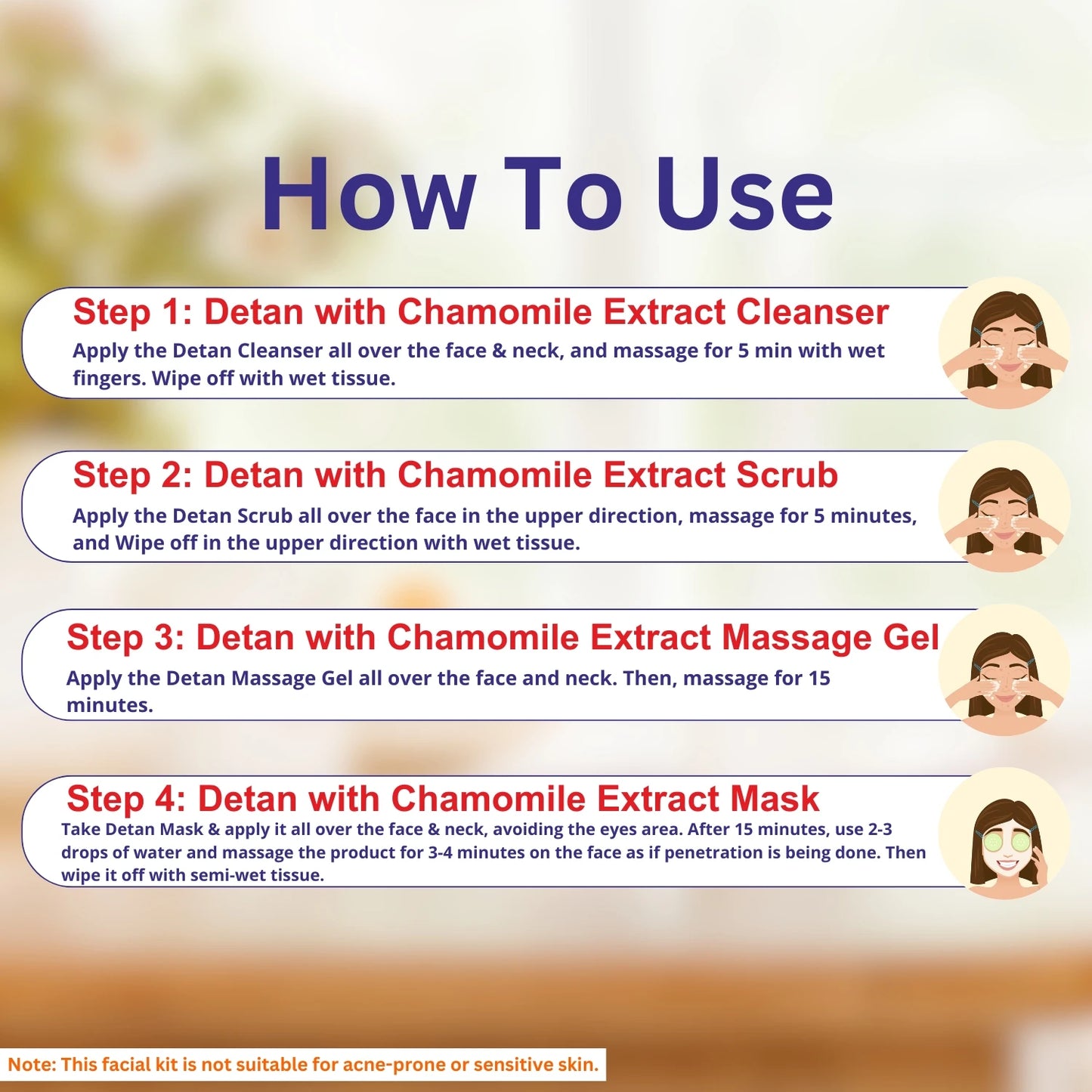 A+ Detan with Chamomile Extract Facial Kit image 5