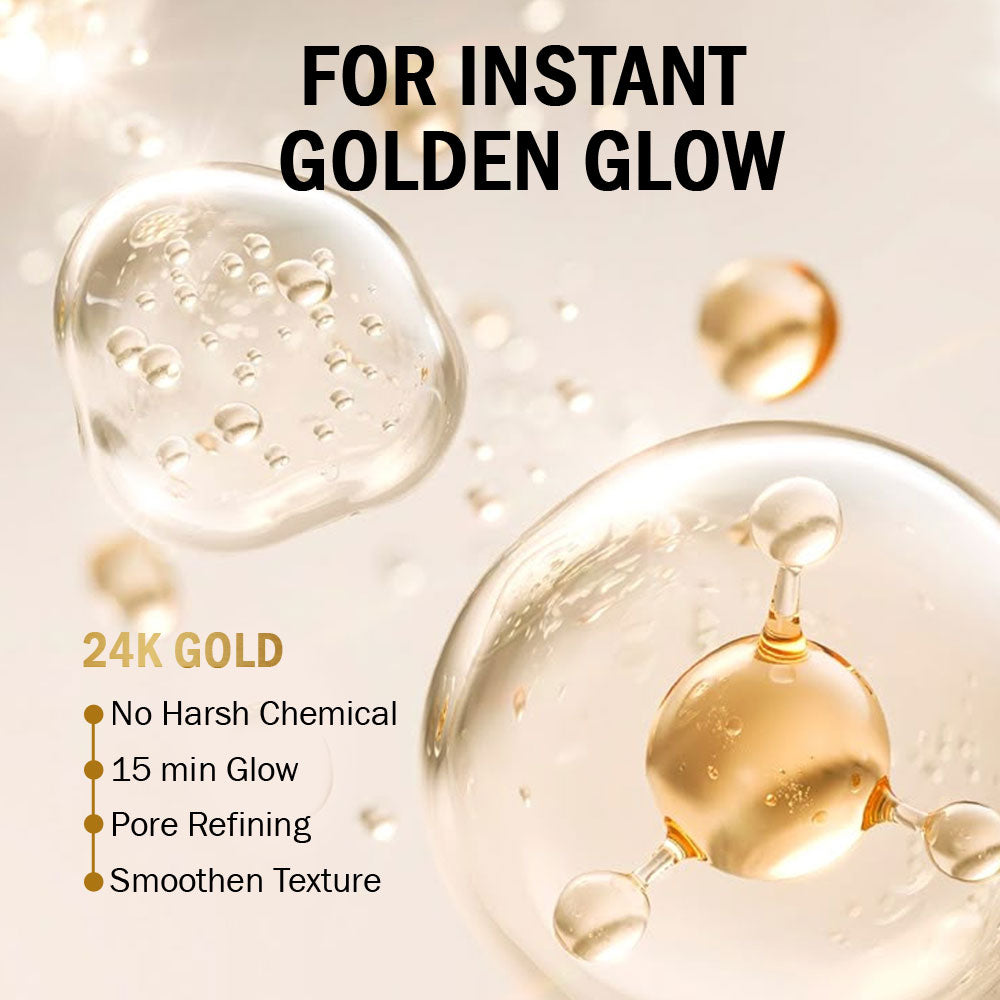 7DAYS NATURAL Golden Gold Peel Off Mask For Skin Men & Women - 50GM image 4