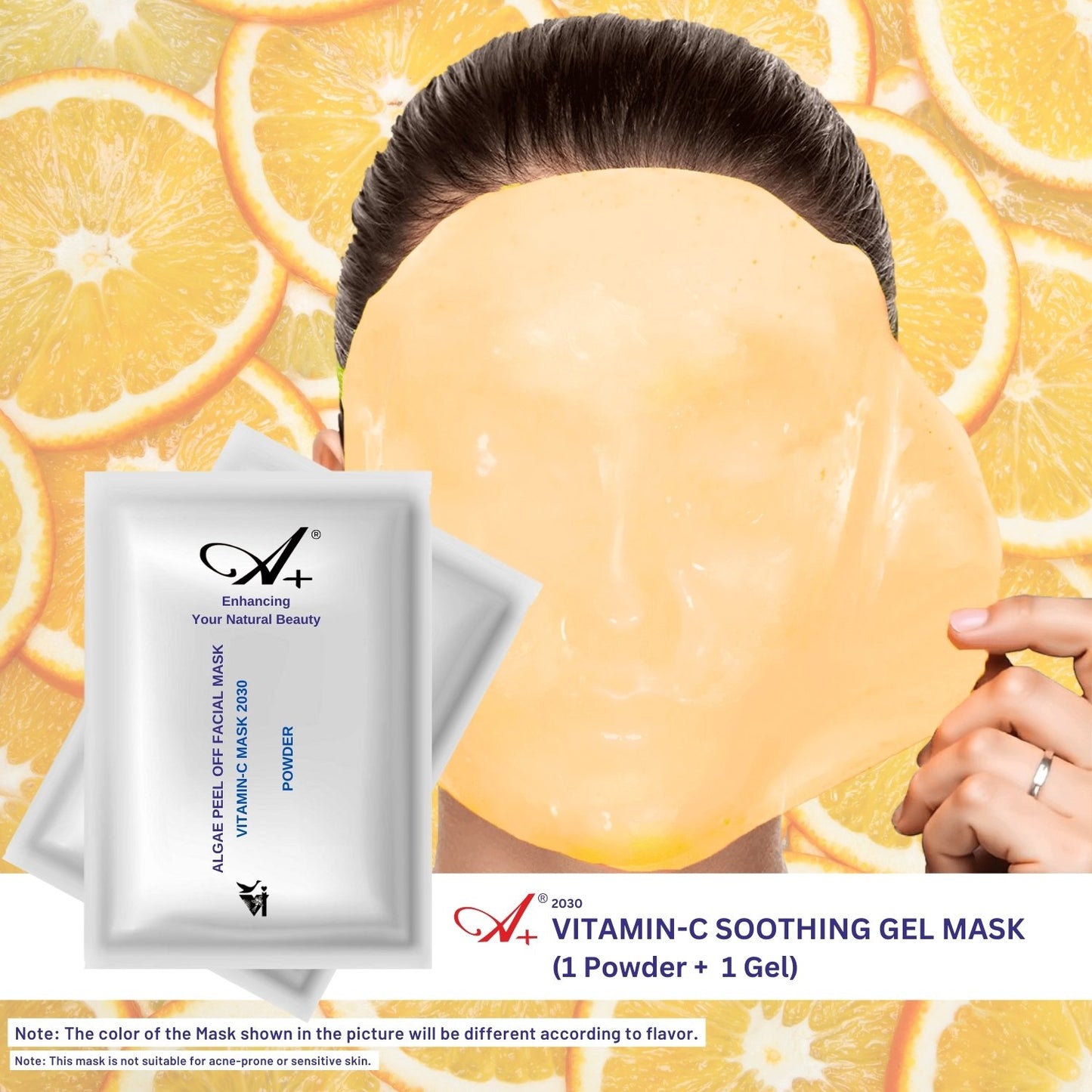 A+ 2030 Vitamin-C Soothing Gel Mask (Powder + Gel) image 1