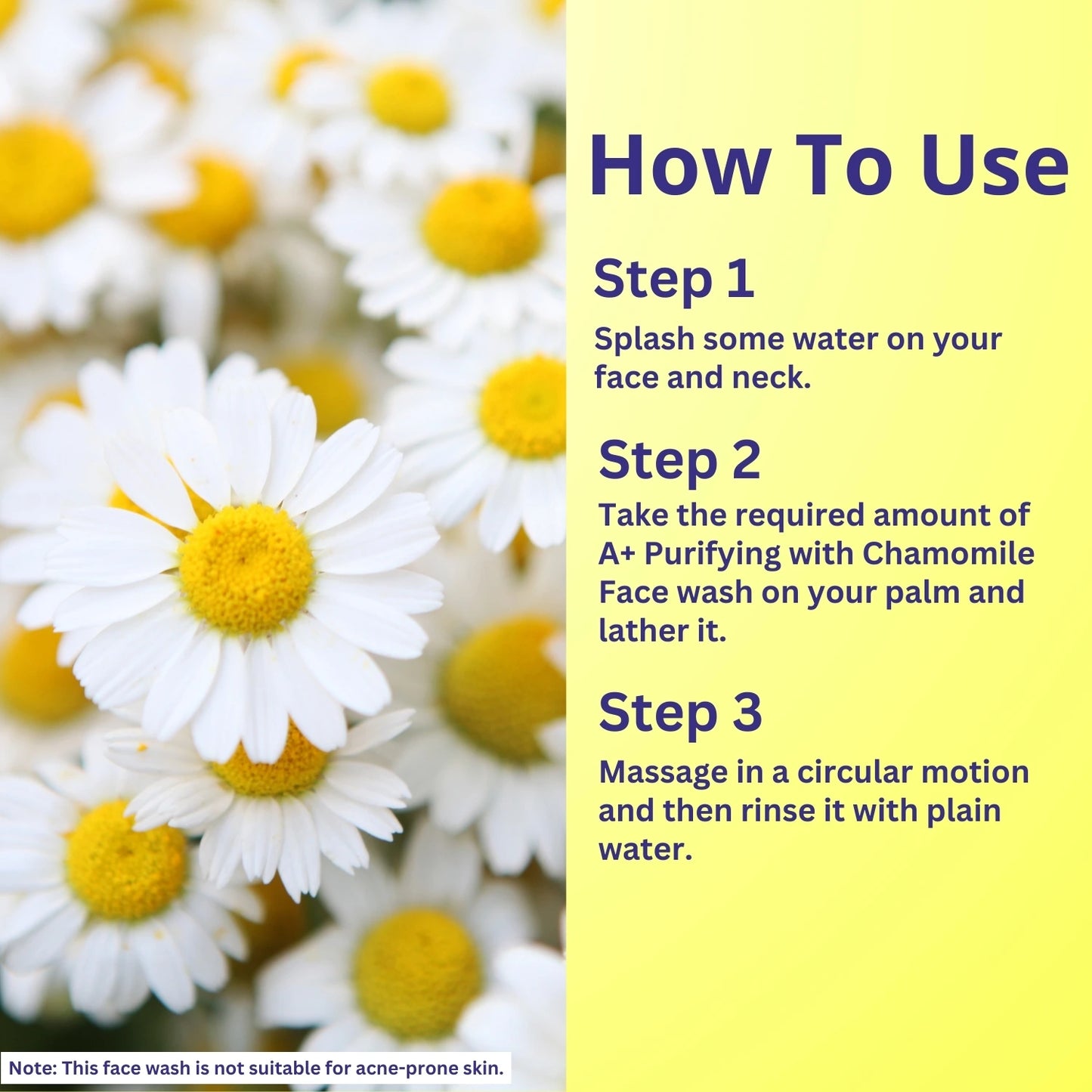 A+ Purifying with Chamomile Extract Facewash image 4