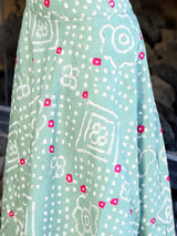 Mint bandhani Lehenga Choli - Elganza