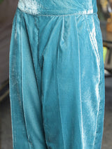 Blue Velvet Clothing Set - Elganza