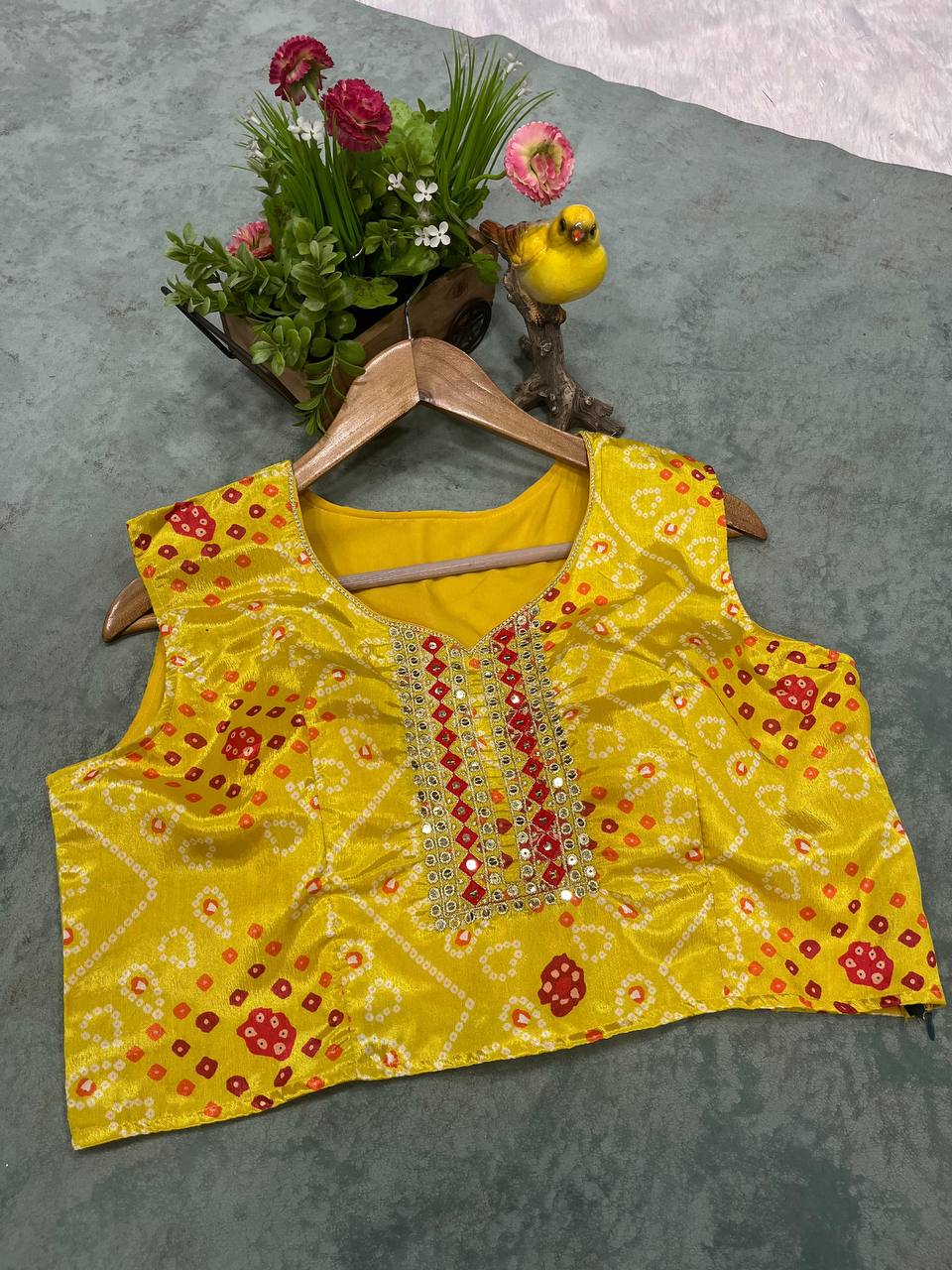 🛍️ 3-Piece Ready Made Lehenga Palazzo Set with Blouse & Designer Shrug