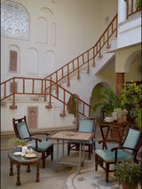 Coral Pure Cotton Floral Printed A-line Kurta Pant Set