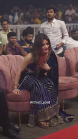 Velvet Plazzo Set with Designer Blouse & Dupatta